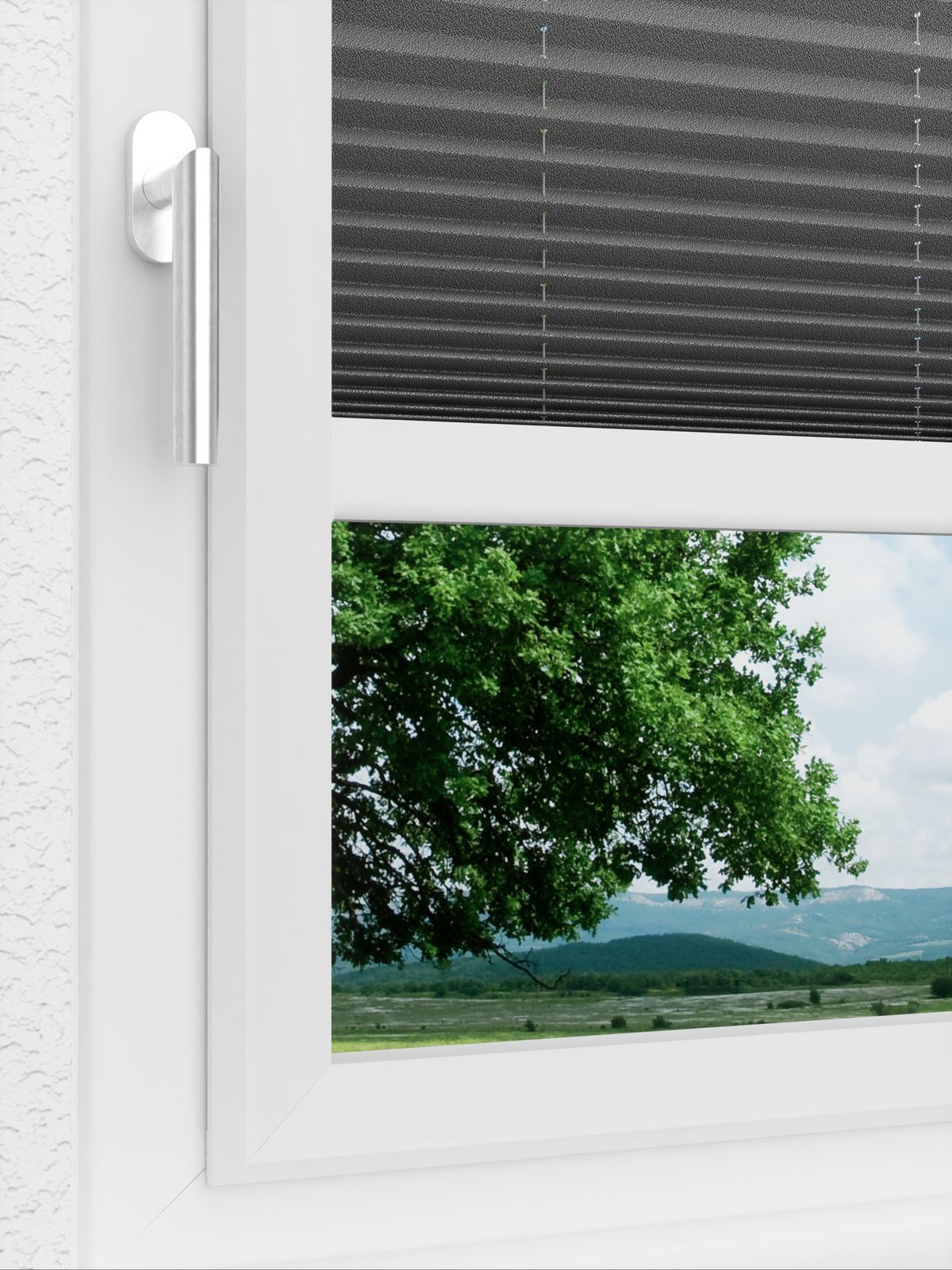 Detailansicht LYSEL HOME Plissee 302A Milla Krepp