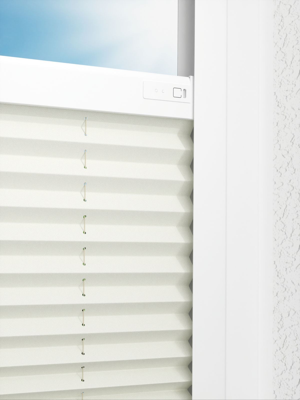 Detailansicht LYSEL HOME Plissee 219B Elva Krepp BO