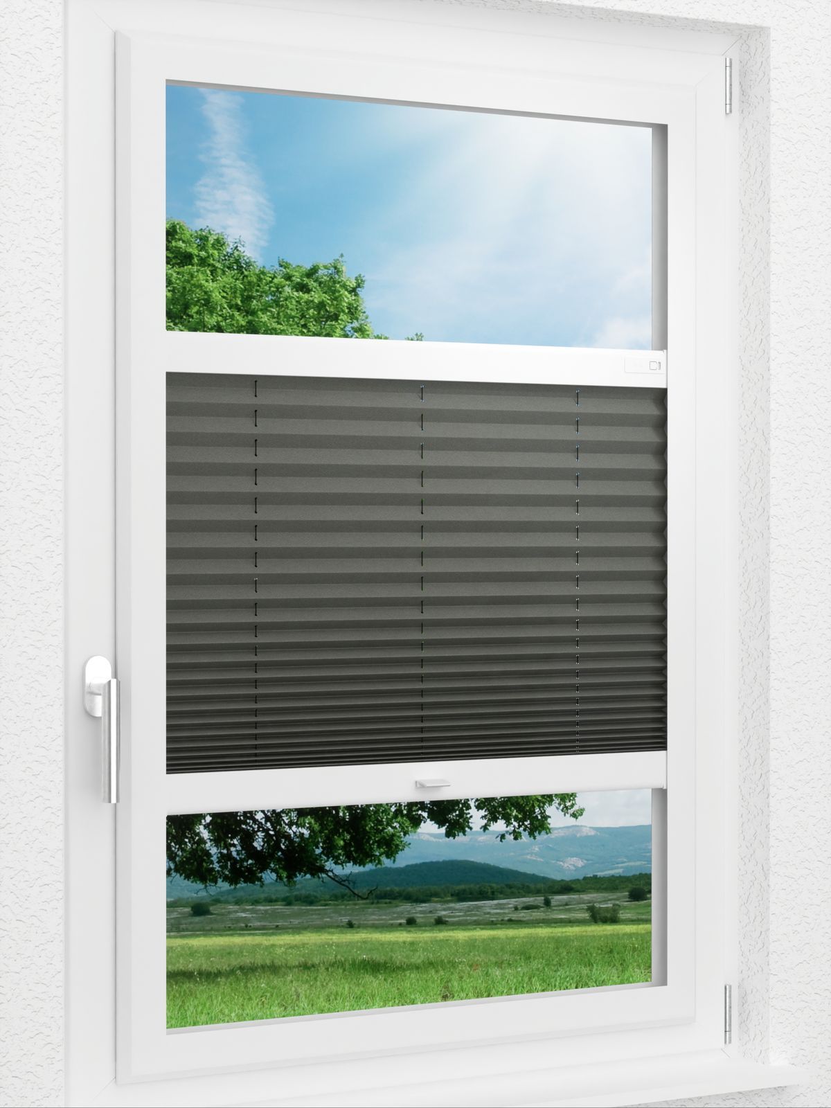 Detailansicht LYSEL HOME Plissee 208A Elva Krepp