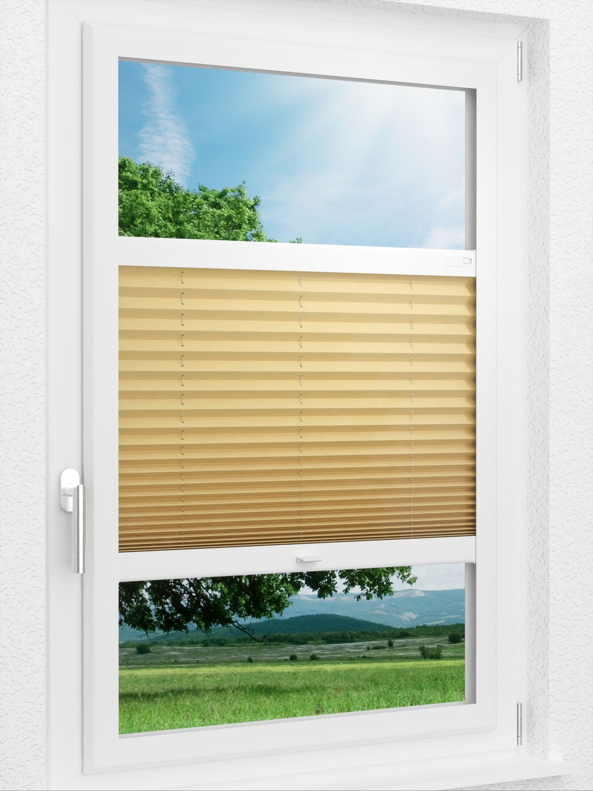 Detailansicht LYSEL HOME Plissee 225A Elva Krepp