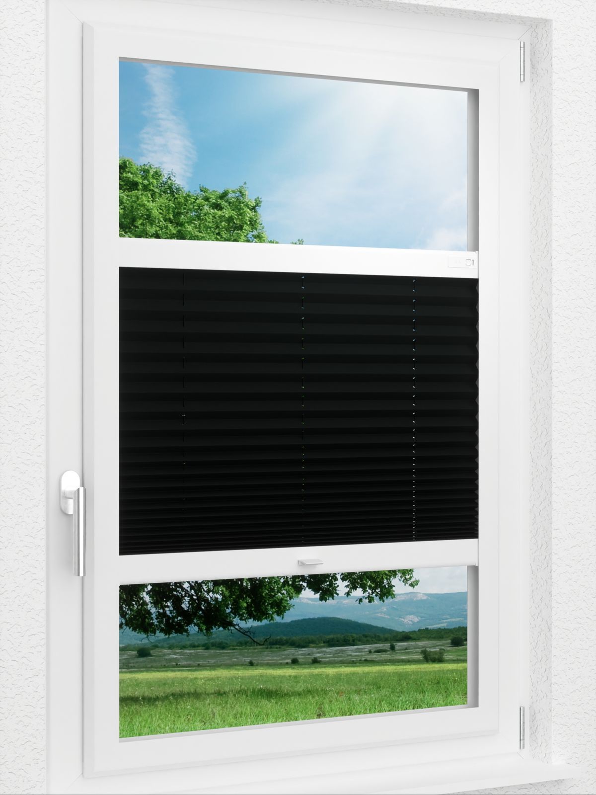 Detailansicht LYSEL HOME Plissee 240A Elva Krepp Pearl