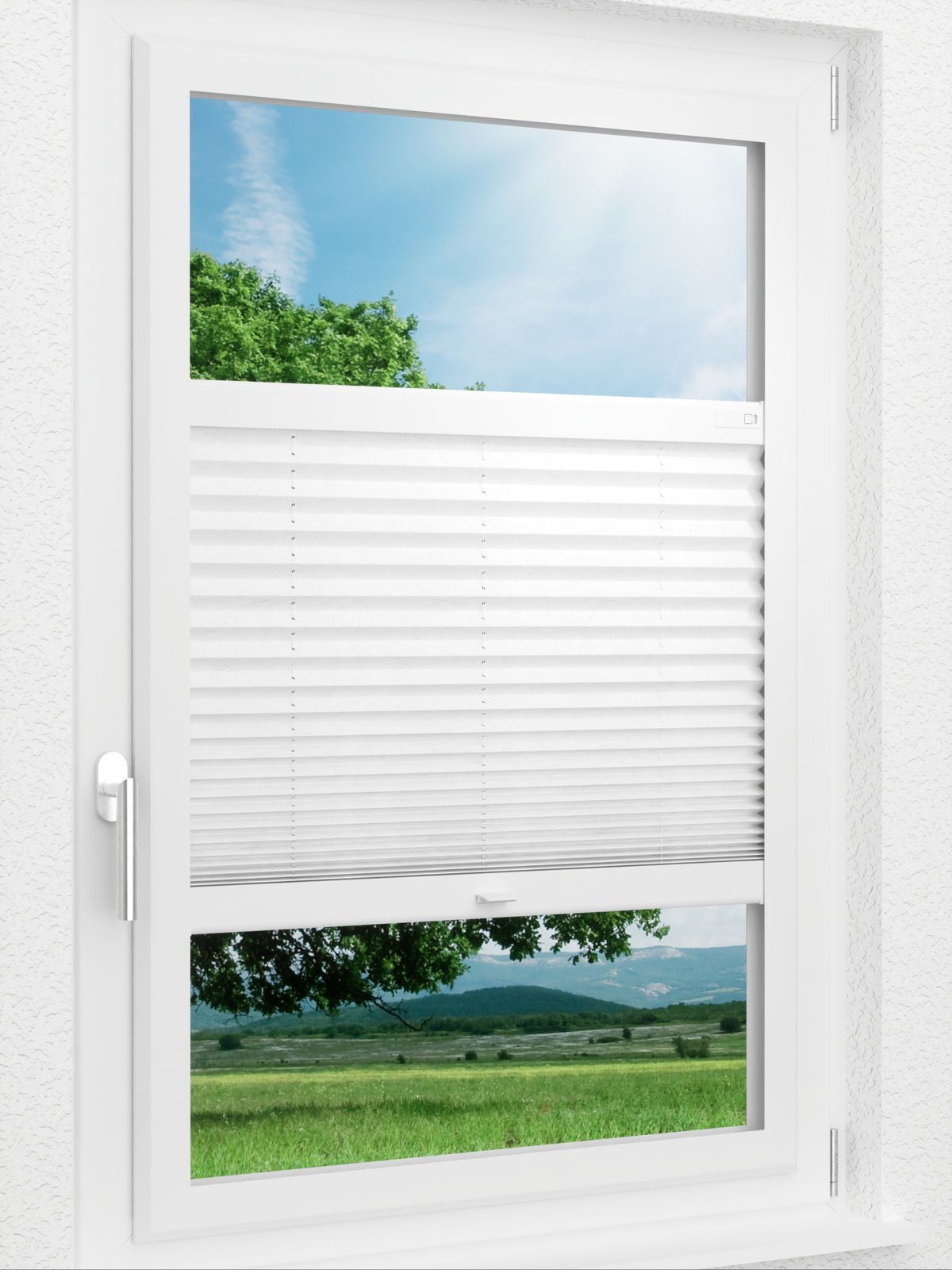 Detailansicht LYSEL HOME Plissee 124A Bari Crush Pearl