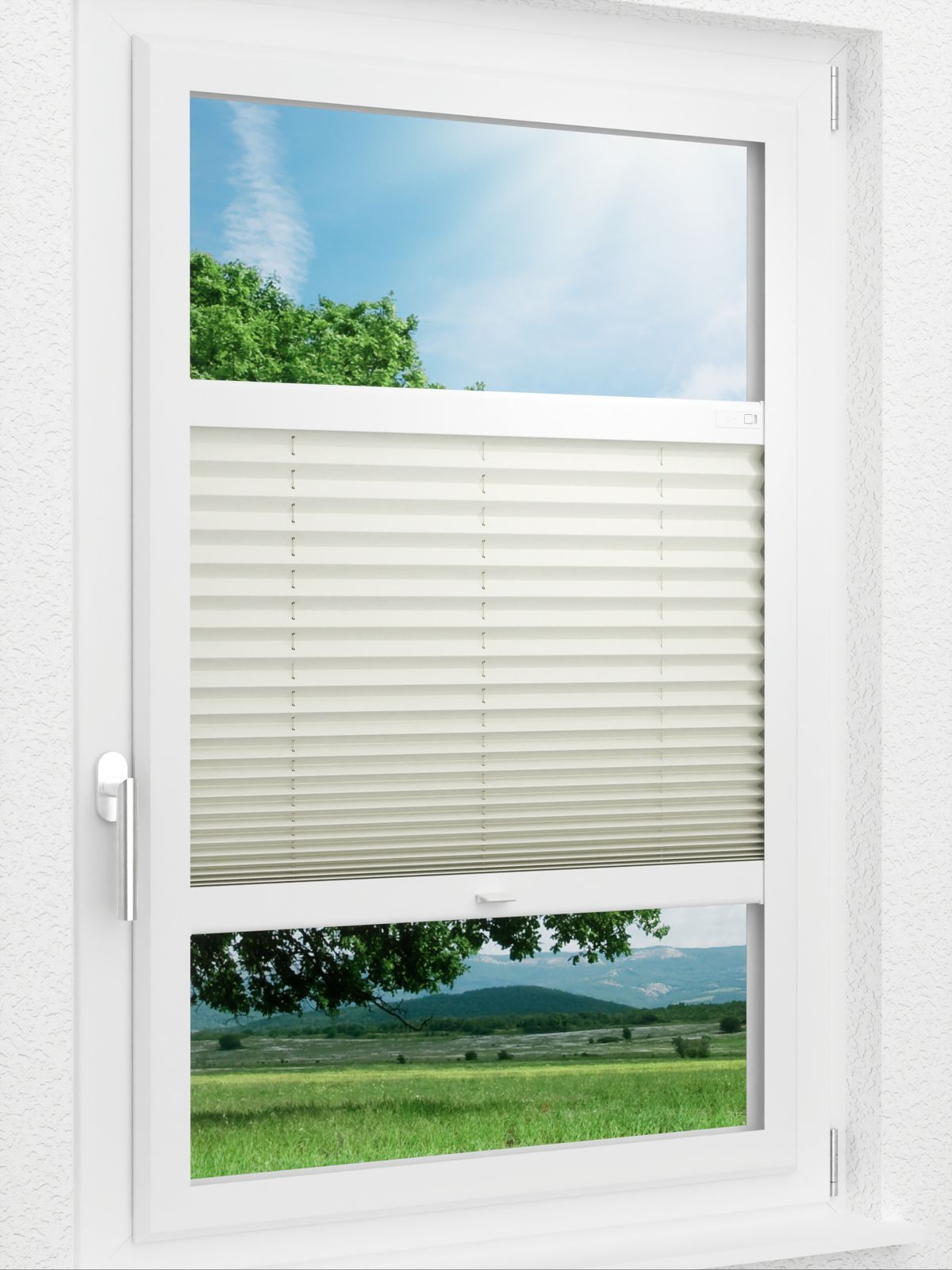 Detailansicht LYSEL HOME Plissee 219B Elva Krepp BO