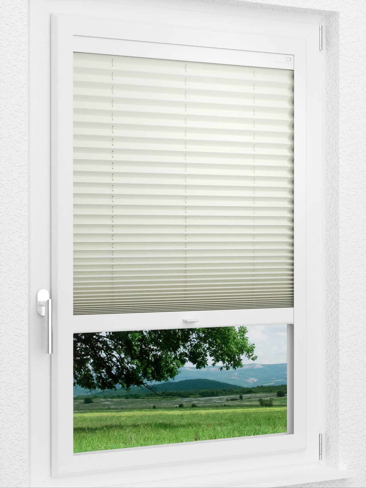 Detailansicht LYSEL HOME Plissee 219B Elva Krepp BO