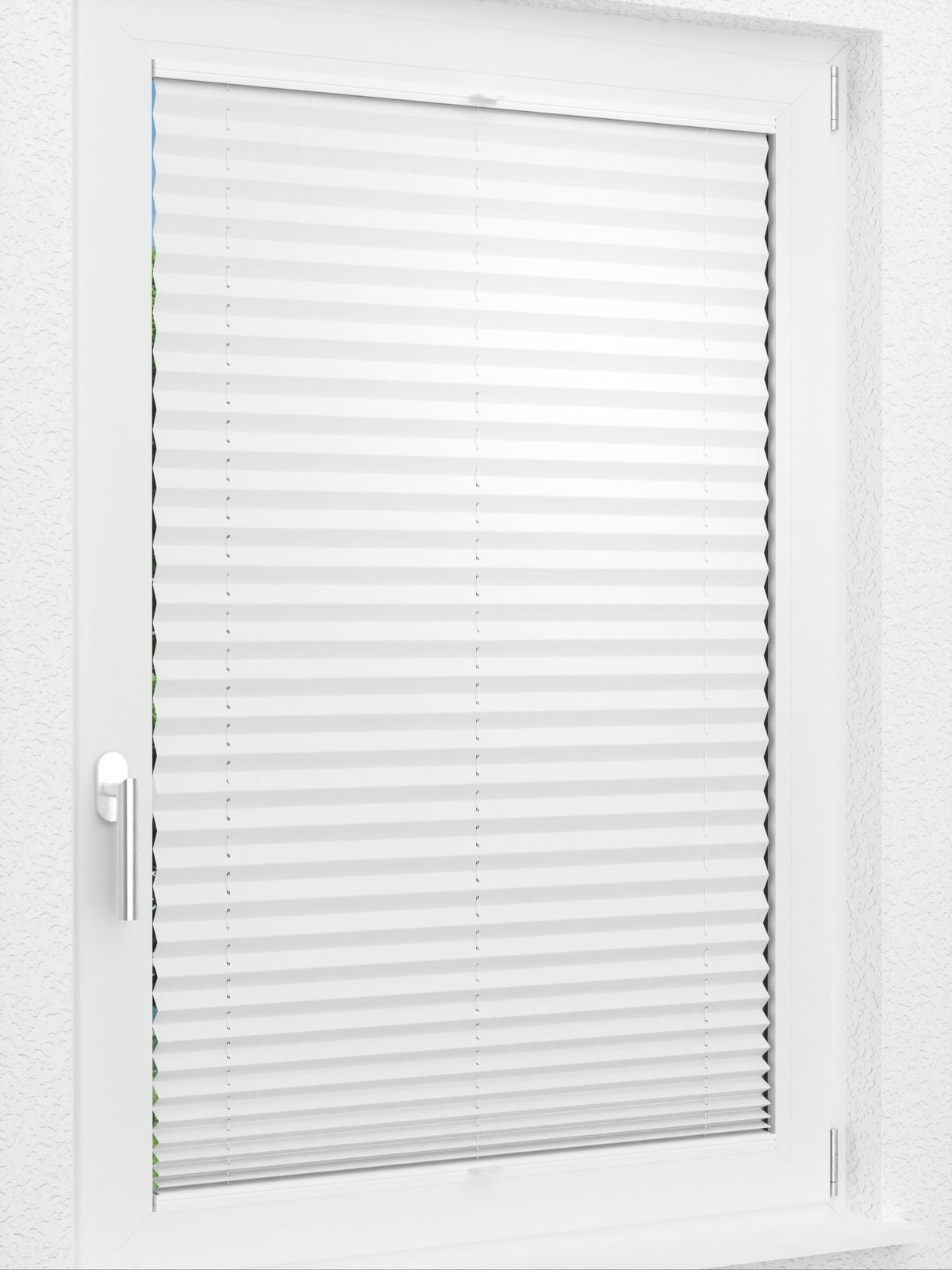 Detailansicht LYSEL HOME Plissee 209B Elva Krepp Pearl