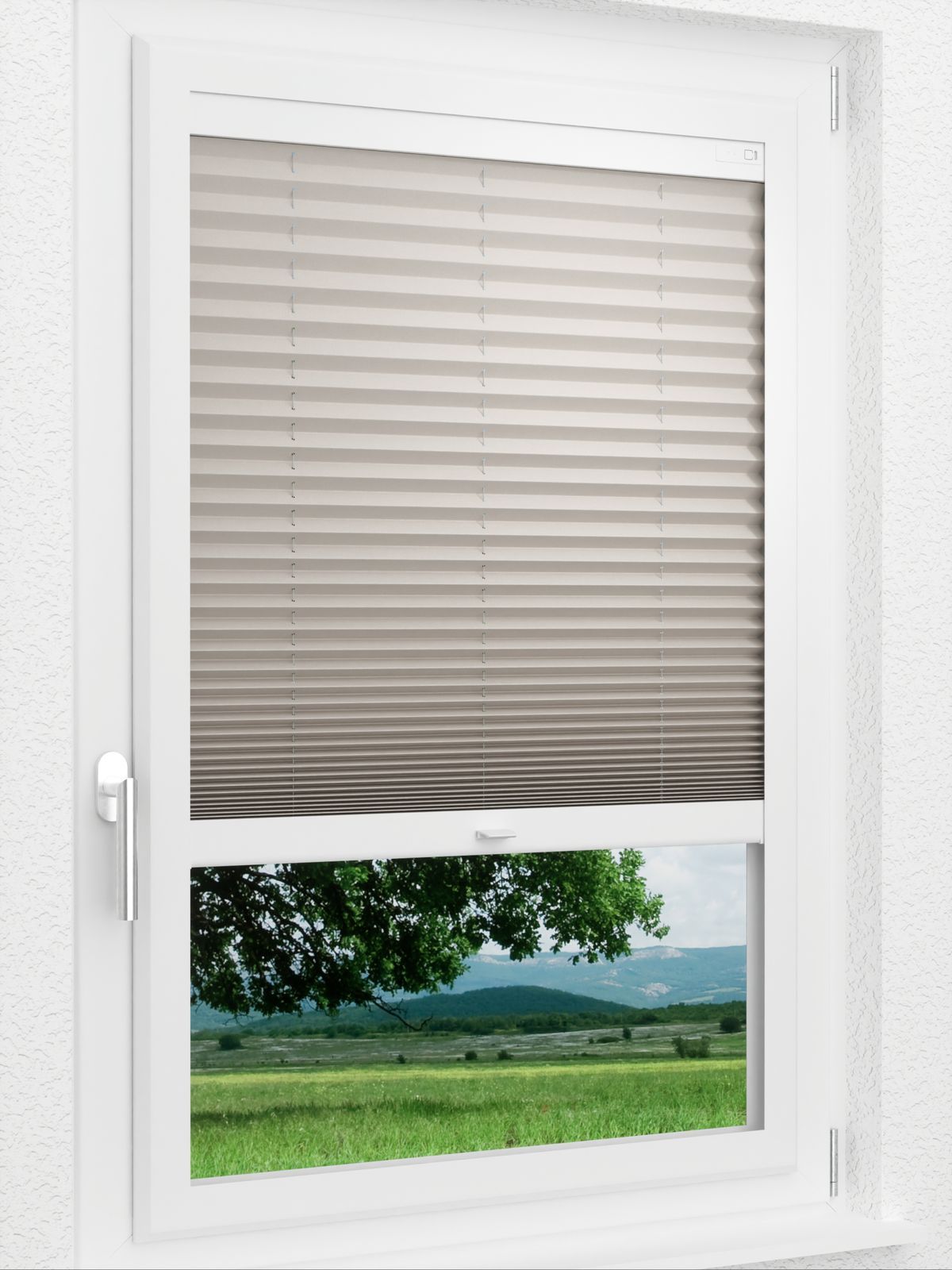 Detailansicht LYSEL HOME Plissee 128B Elva Krepp