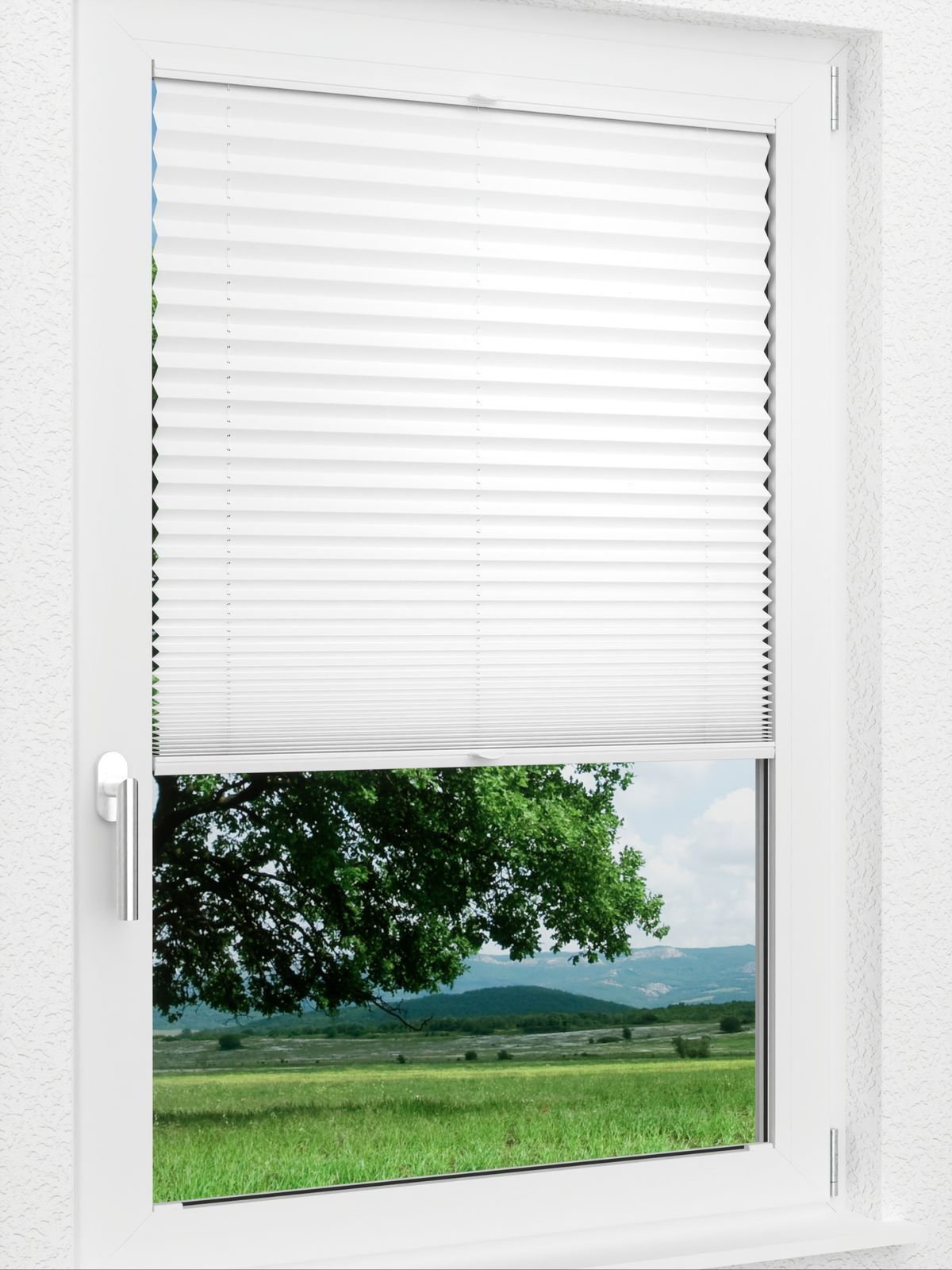 Detailansicht LYSEL HOME Plissee 205B Elva Krepp