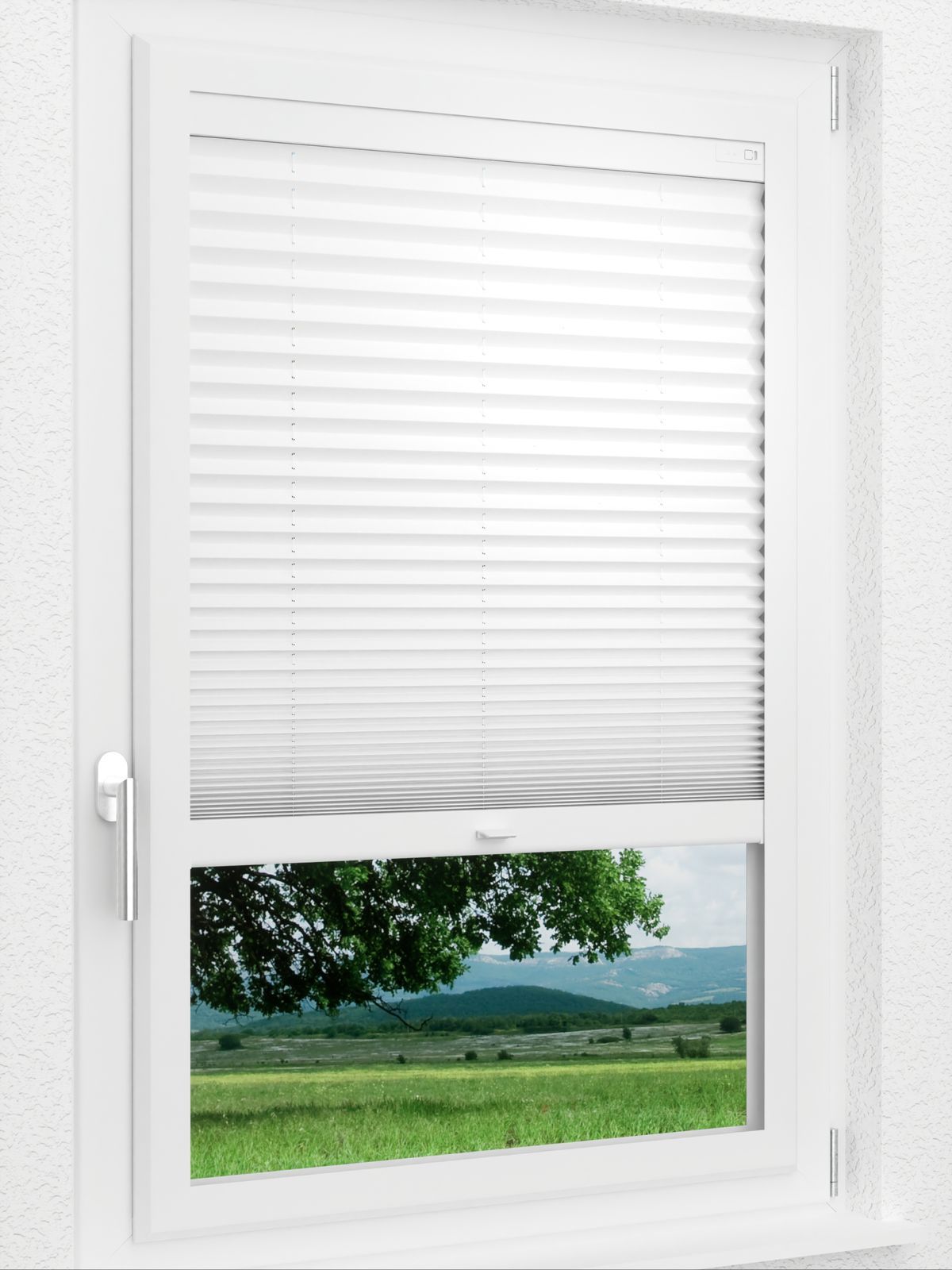 Detailansicht LYSEL HOME Plissee 205B Elva Krepp