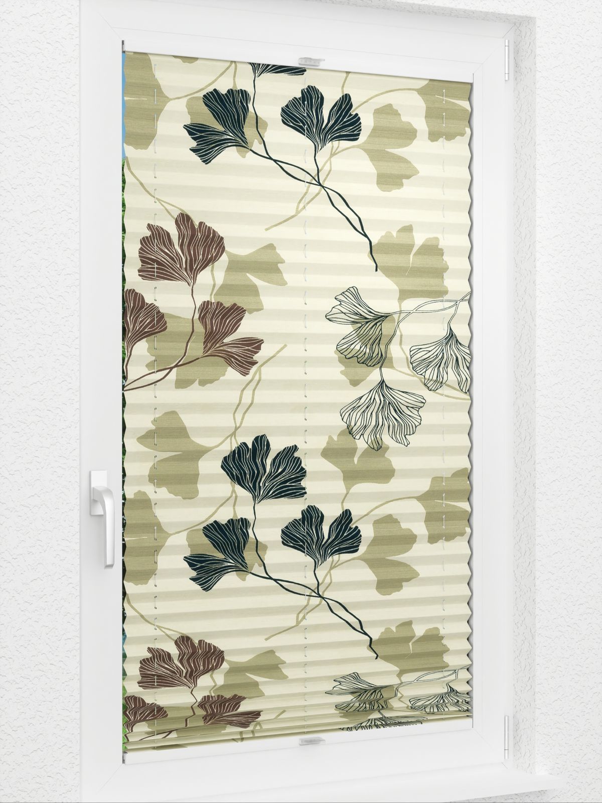 Detailansicht Plissee Ginkgo Tree 1220vs