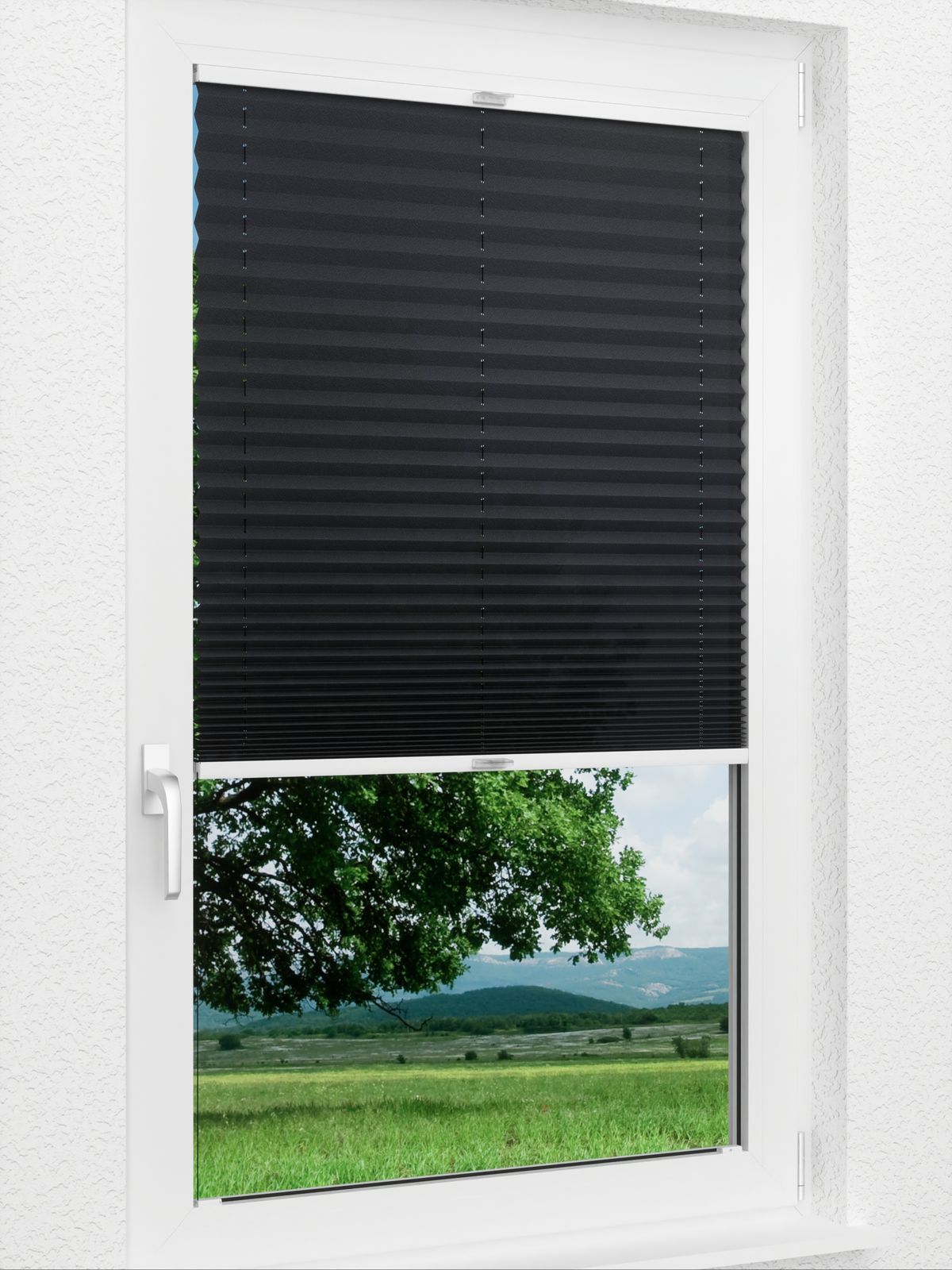 Detailansicht Plissee Color Krepp 1327vs