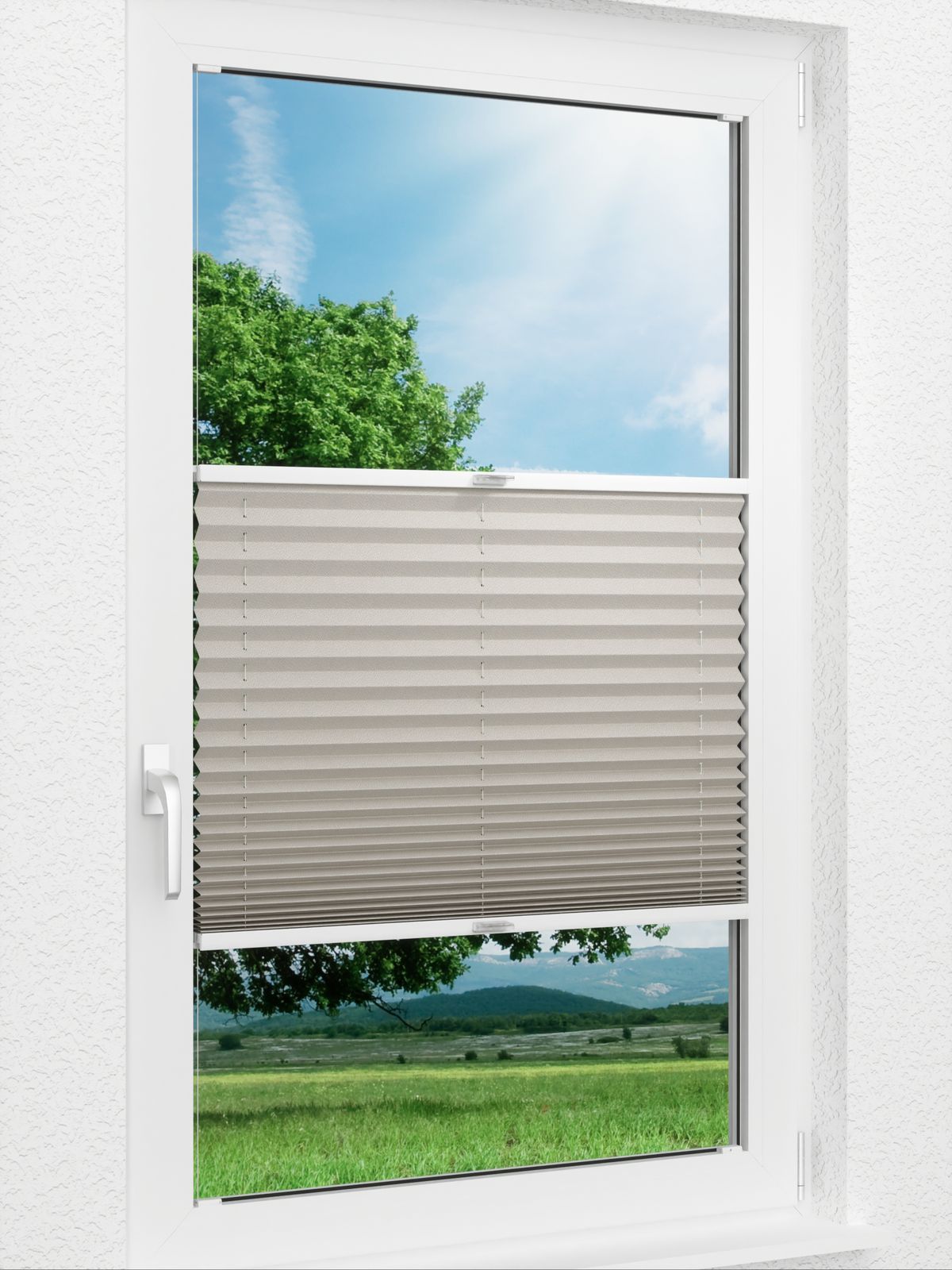 Detailansicht Plissee Color Krepp Reflex 1340vs