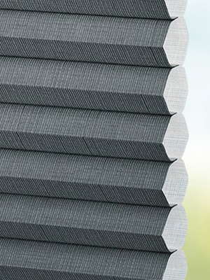 Stoff Plissee Maßanfertigung Duette Batiste raven 7131