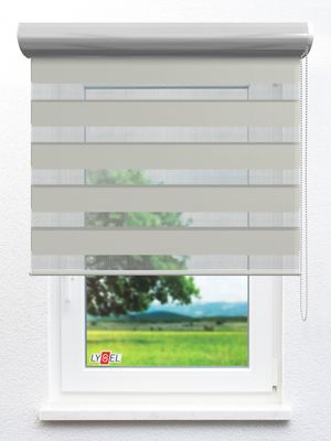 Doppelrollo Canet_38003ro Fensteransicht